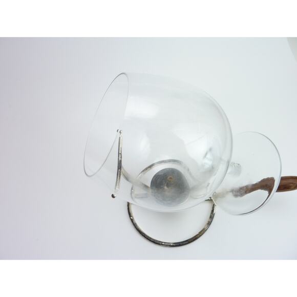 Vintage Italian Brandy Cognac Snifter Warmer Aroma Enhancer Dark Academia Vibe - Picture 7 of 7